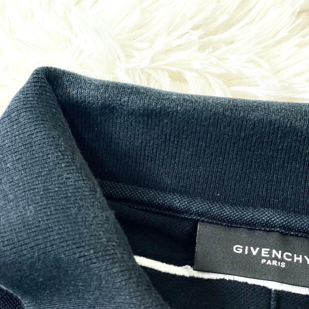 ジバンシー　GIVENCHY ポロシャツ　スター　星　　ブラック　黒　半袖