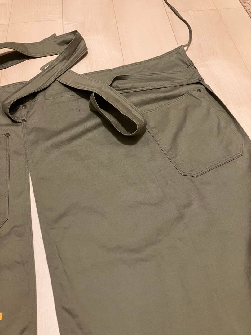 KAPITAL キャピタル　エプロン　カーキ