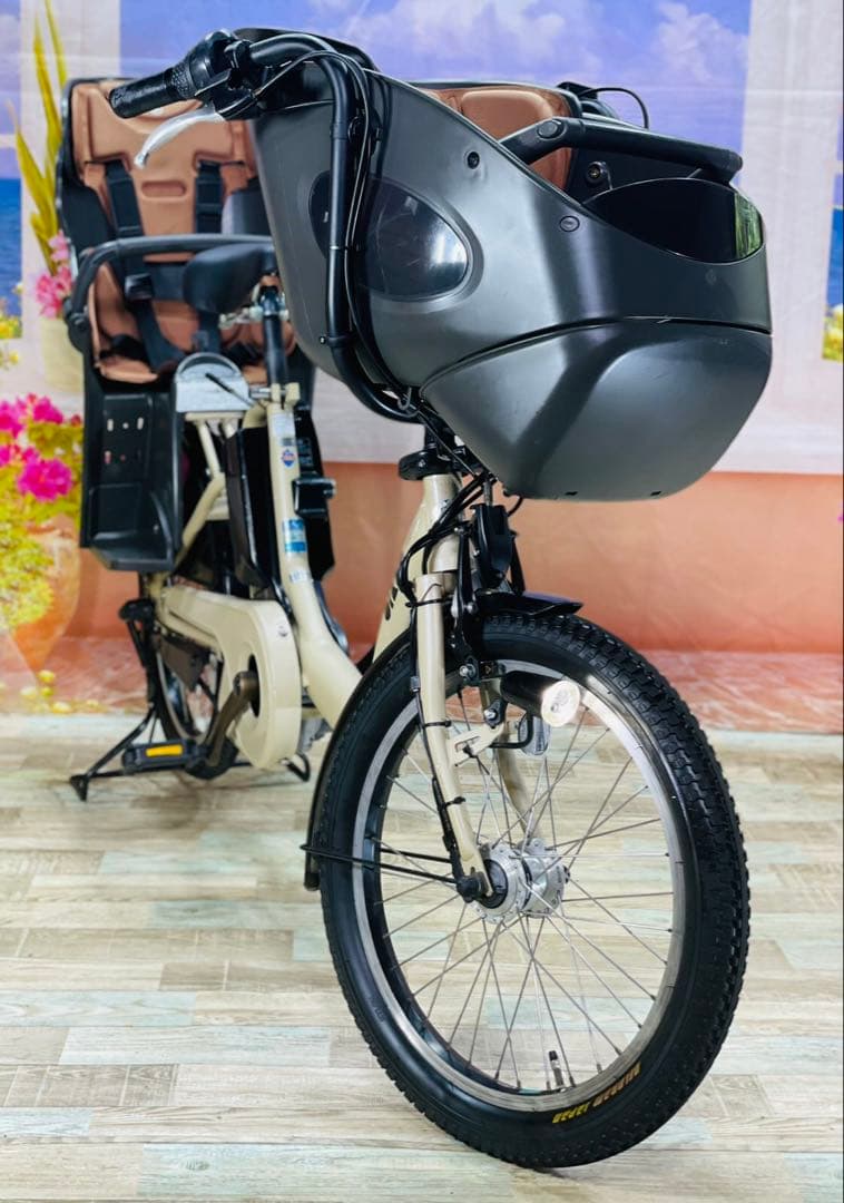 超人気！ビッケ⭐️13AHブリヂストン子供乗せ電動アシスト自転車 Y2263