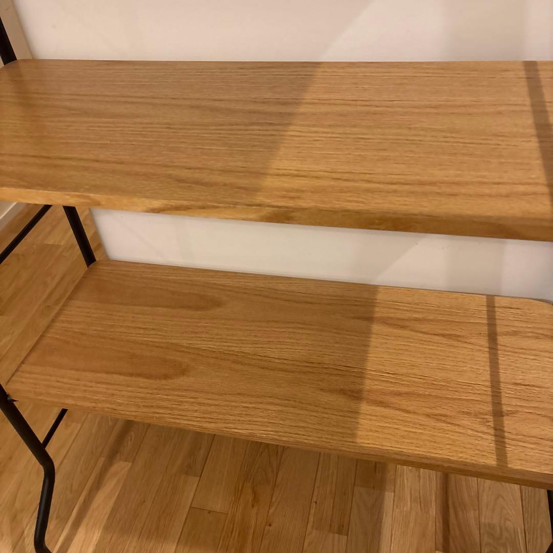 NOCE 天然木×アイアン オープンシェルフ 三段