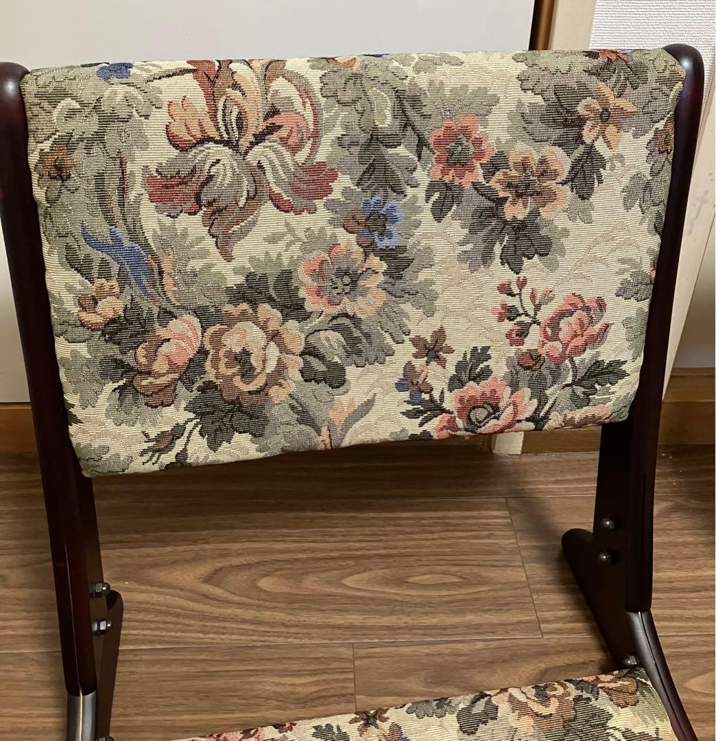 花柄 座椅子 2点セット ナカムラ バラ 薔薇 ローズ柄