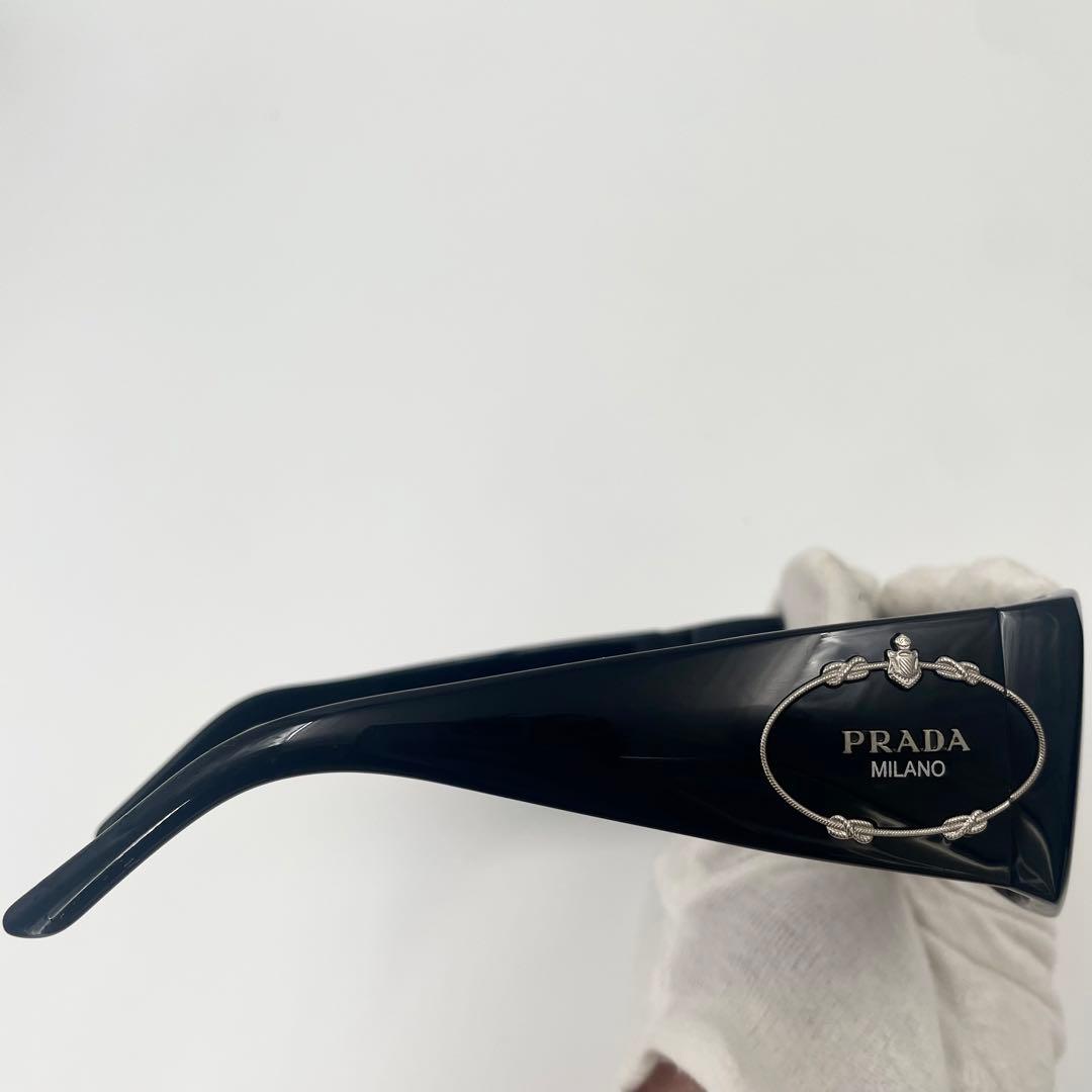 【✨未使用級 付属品完備】 プラダ サングラス メタルロゴ Y2K ブラック