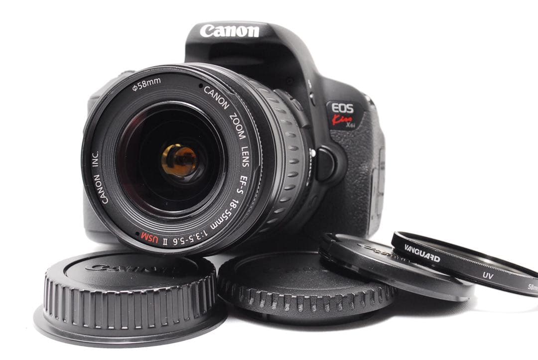 【美品】Canon Kiss X6i レンズキット バッテリー2個 スマホ転送◎