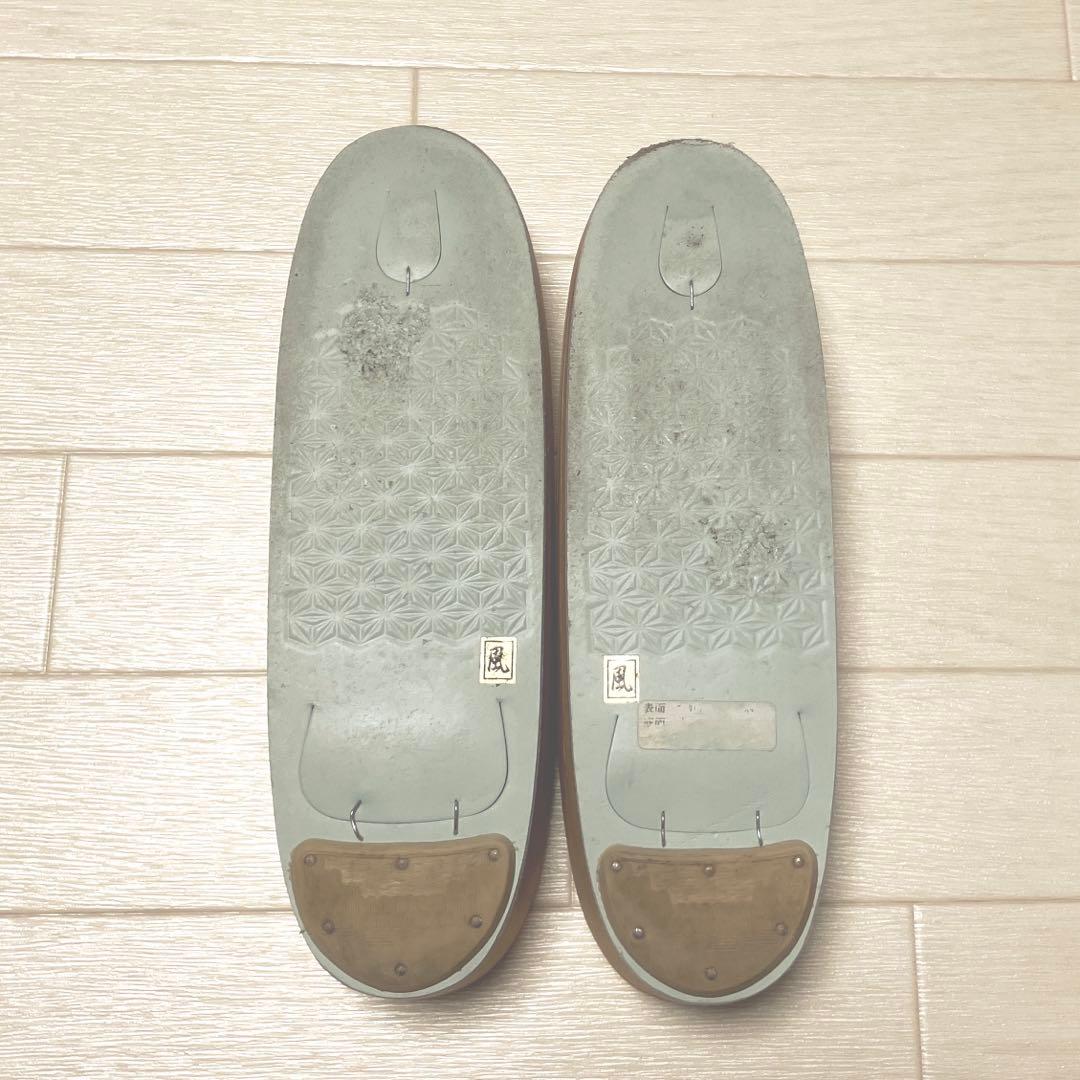 《美品》草履バッグセット　帯地　ラメ　花柄　底鋲付きバッグ　成人式