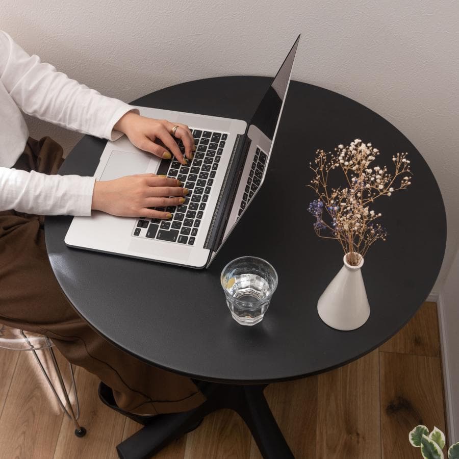 東谷 カフェテーブル CL-490BK 481