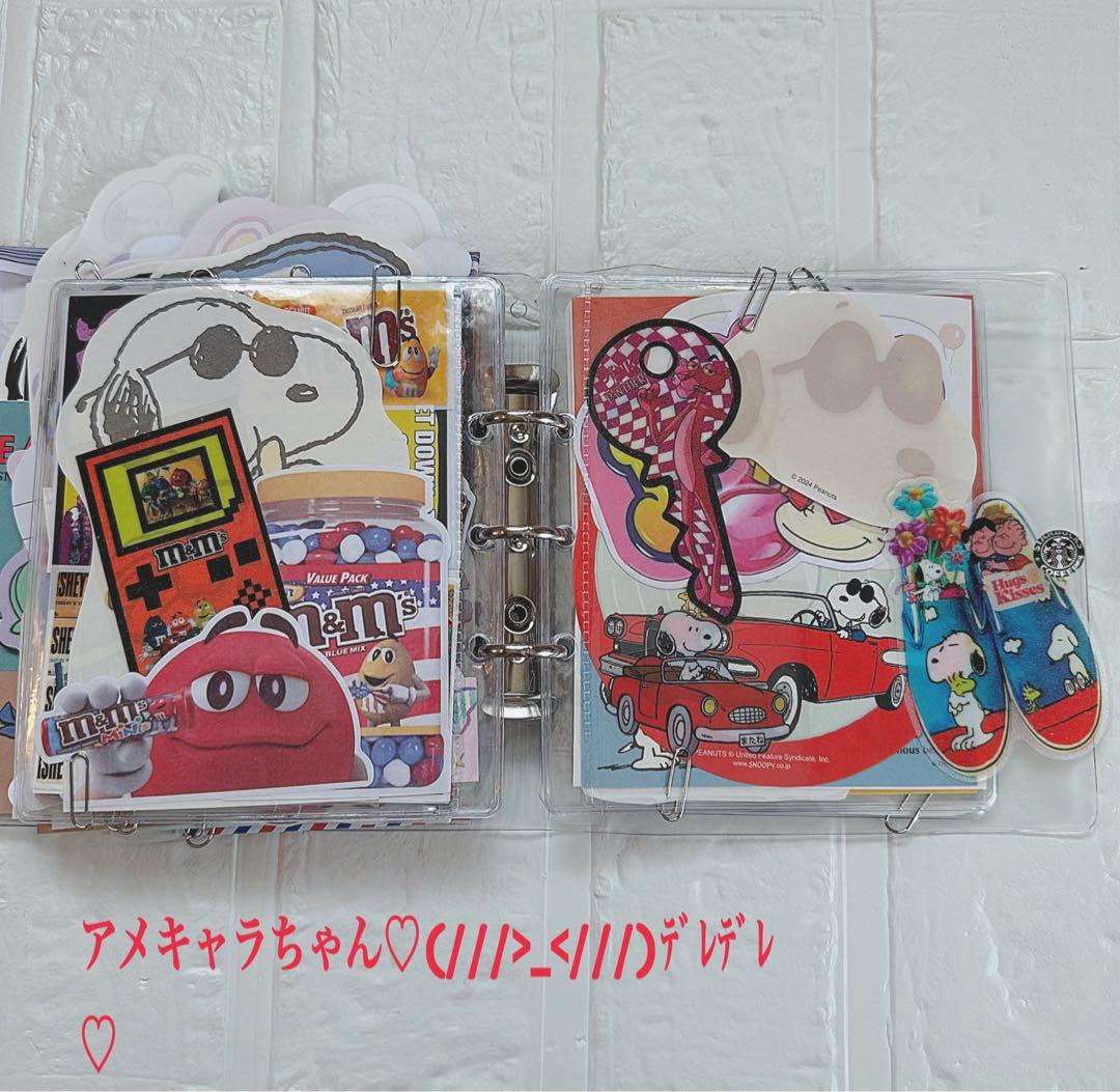スヌーピーおすそ分けファイル♡アメキャラ増量レア限定1セット♡