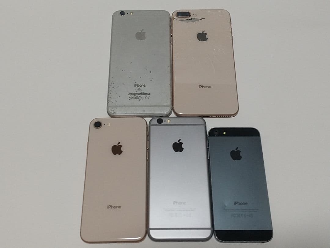iPhone 5s/6/6s+/8/8+ 5台セット ジャンク