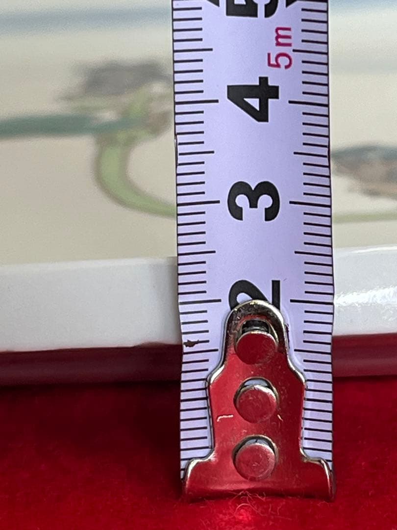 武腰潤 盛器 飾皿 『翡翠 川蝉 カワセミ』 共箱 共布 陶歴付 管理K361