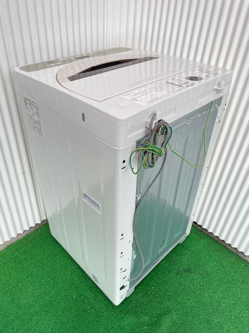 971 シャープ 4.5kg洗濯機 ホワイト コンパクト 一人暮らし 単身 国産