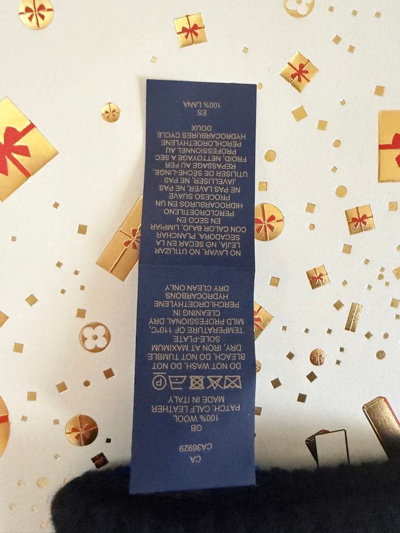 Louis Vuitton ブラックニット手袋