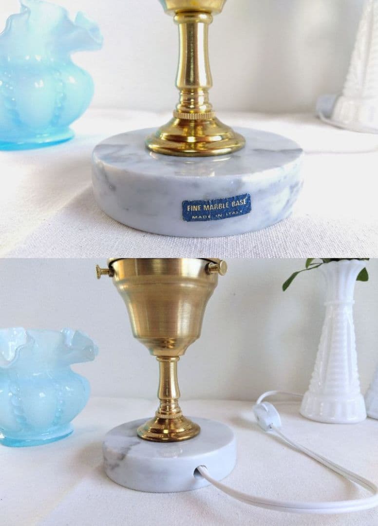 ☆美 フェントン ベイビーブルー オーバーレイシェードランプ