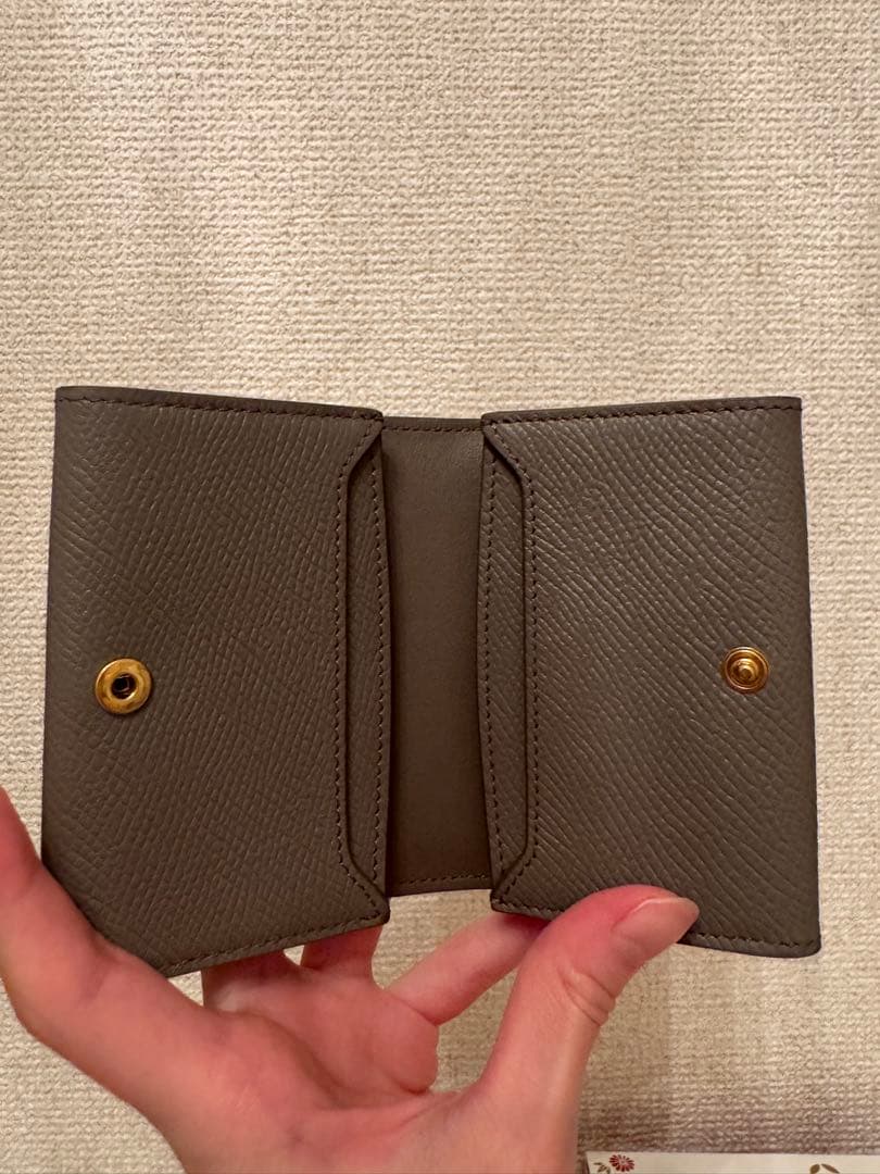 【MI】CELINE グレー レザー 名刺入れ＋アイアム 香水