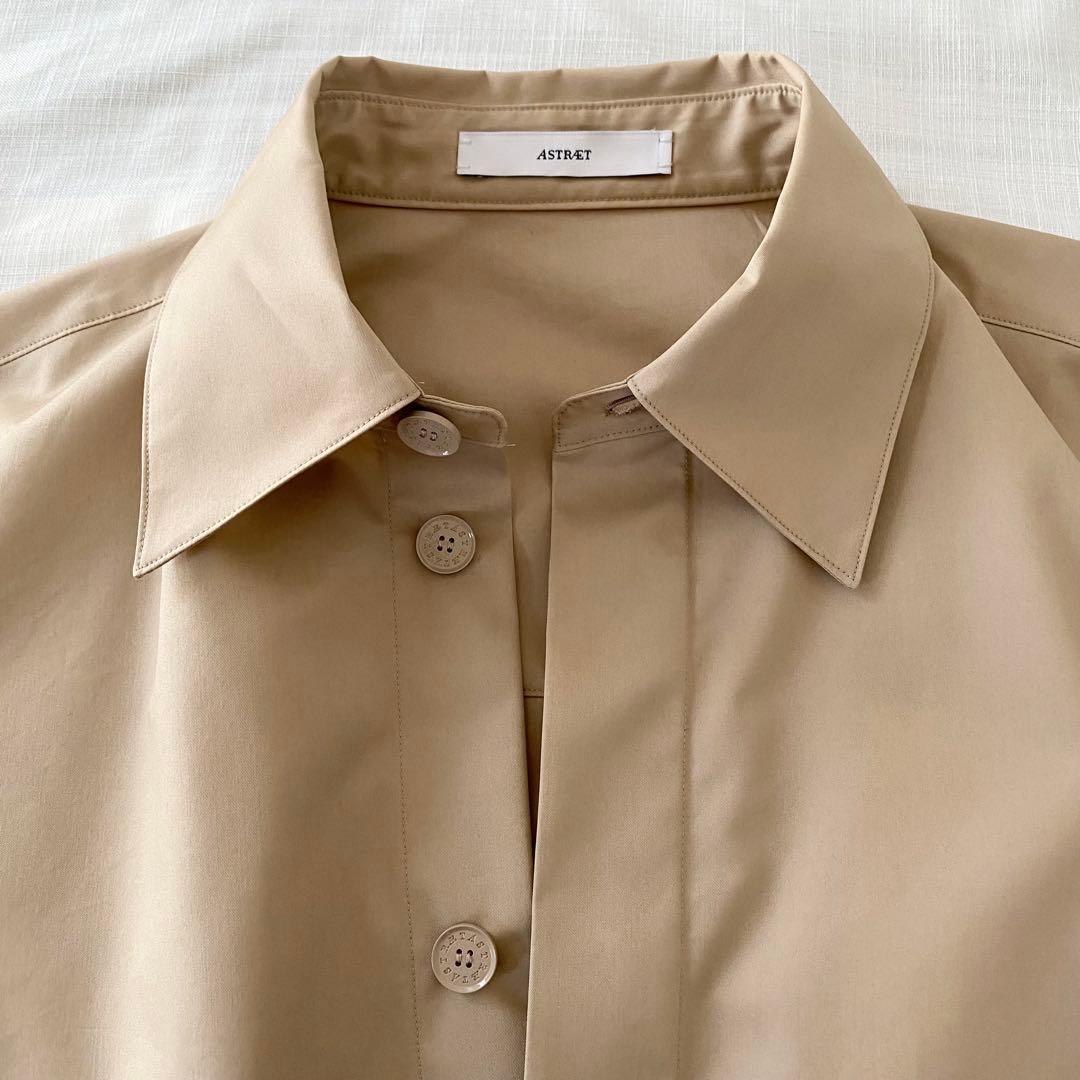 【未使用タグ付き】ASTRAET アストラット フライフロント シャツ 長袖