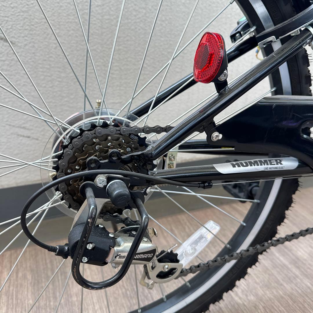 HUMMER キッズバイク 黒 前部バスケット付き