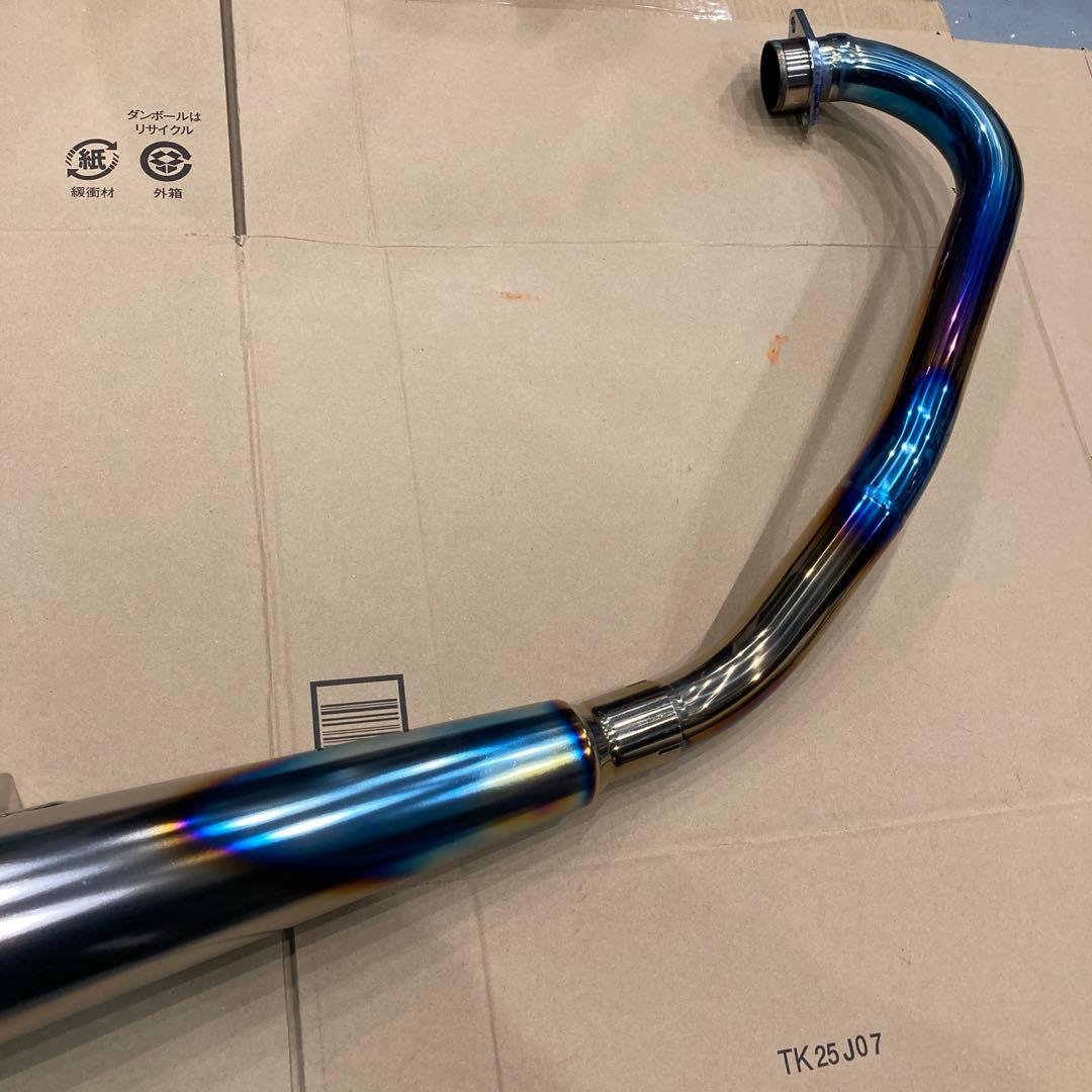 超美品 SR400/500 フルチタンマフラー MANXタイプ