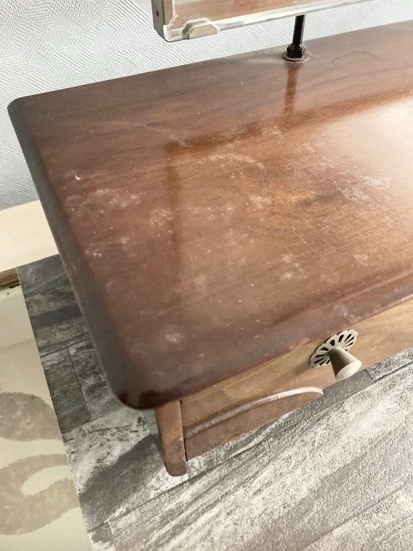 昭和レトロ｜優雅と気品｜ヴィンテージ化粧台 ドレッサー 鏡台【一点もの／鏡付】