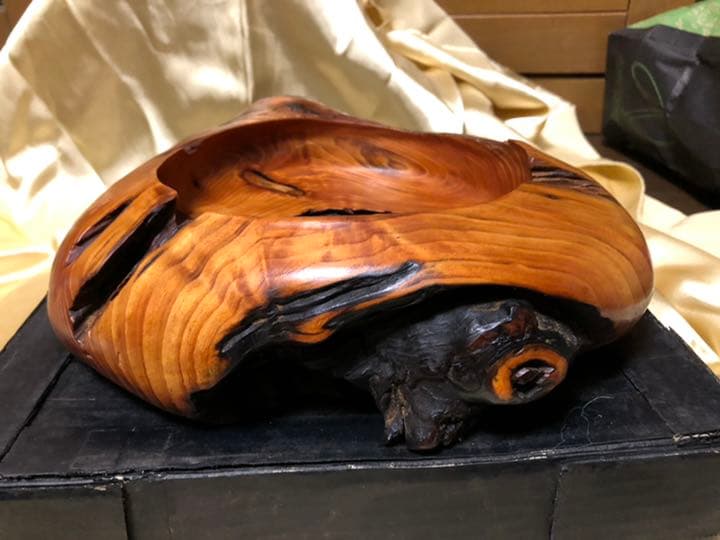 肥松木工品　盆、菓子器、装飾品、他