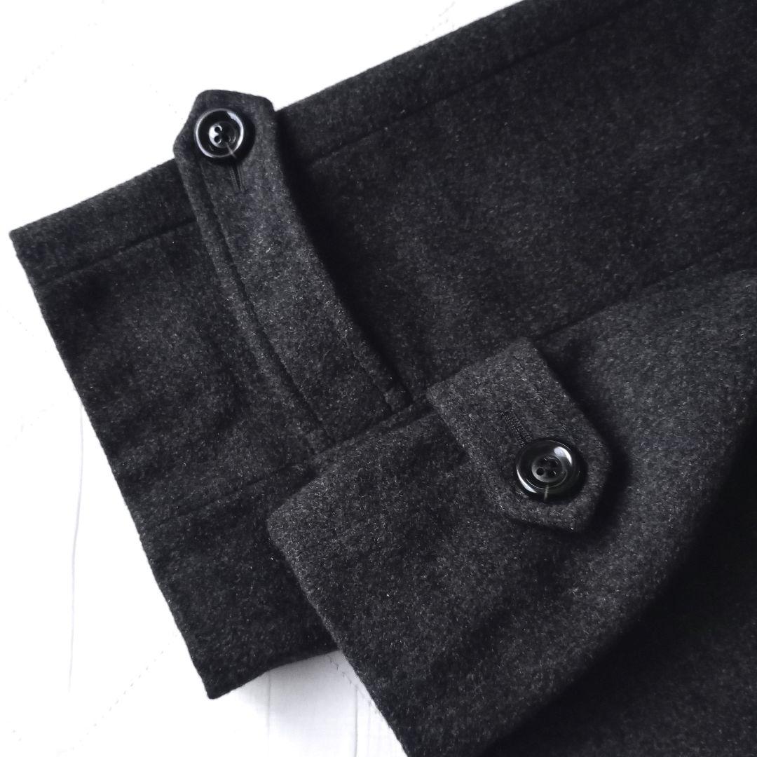 新品　J.PRESS　スタンドカラー　ショートコート　Aライン　ウール　グレー