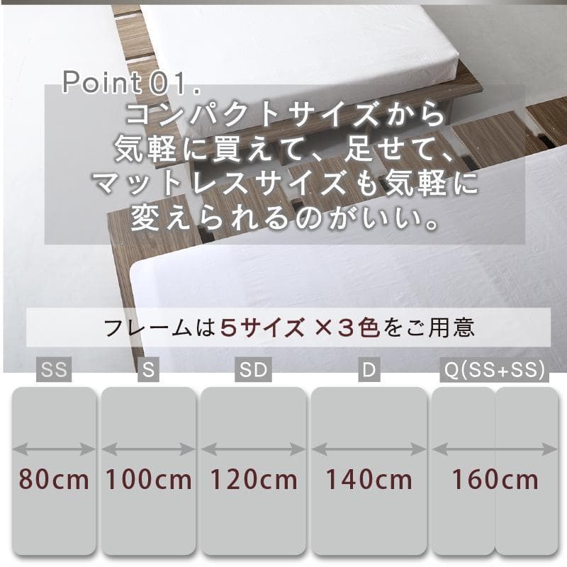 ベッドフレーム　セミダブル　スノコ　セラミック調　ステージ　小上がり　新品送料込