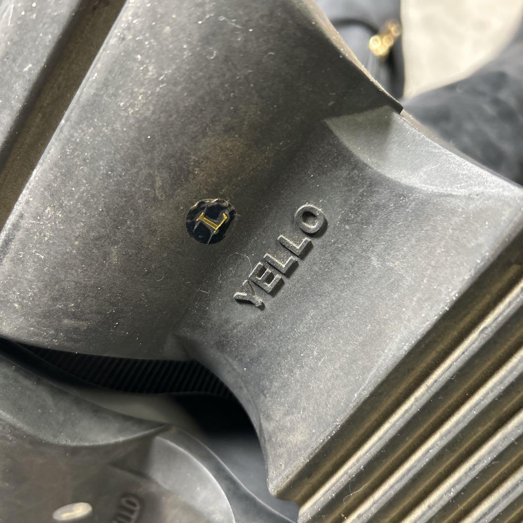 【YELLO】トーキョー/ブラックダブルスニーカー ロングブーツ/厚底/Y2K◎