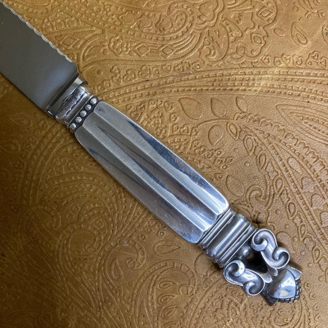 【ジョージジェンセン】純銀/約64g チーズナイフ 17cm【エコーン】