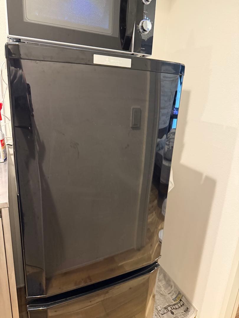 Mitsubishi MR-P15E-B ブラック冷蔵庫 ミツビシ