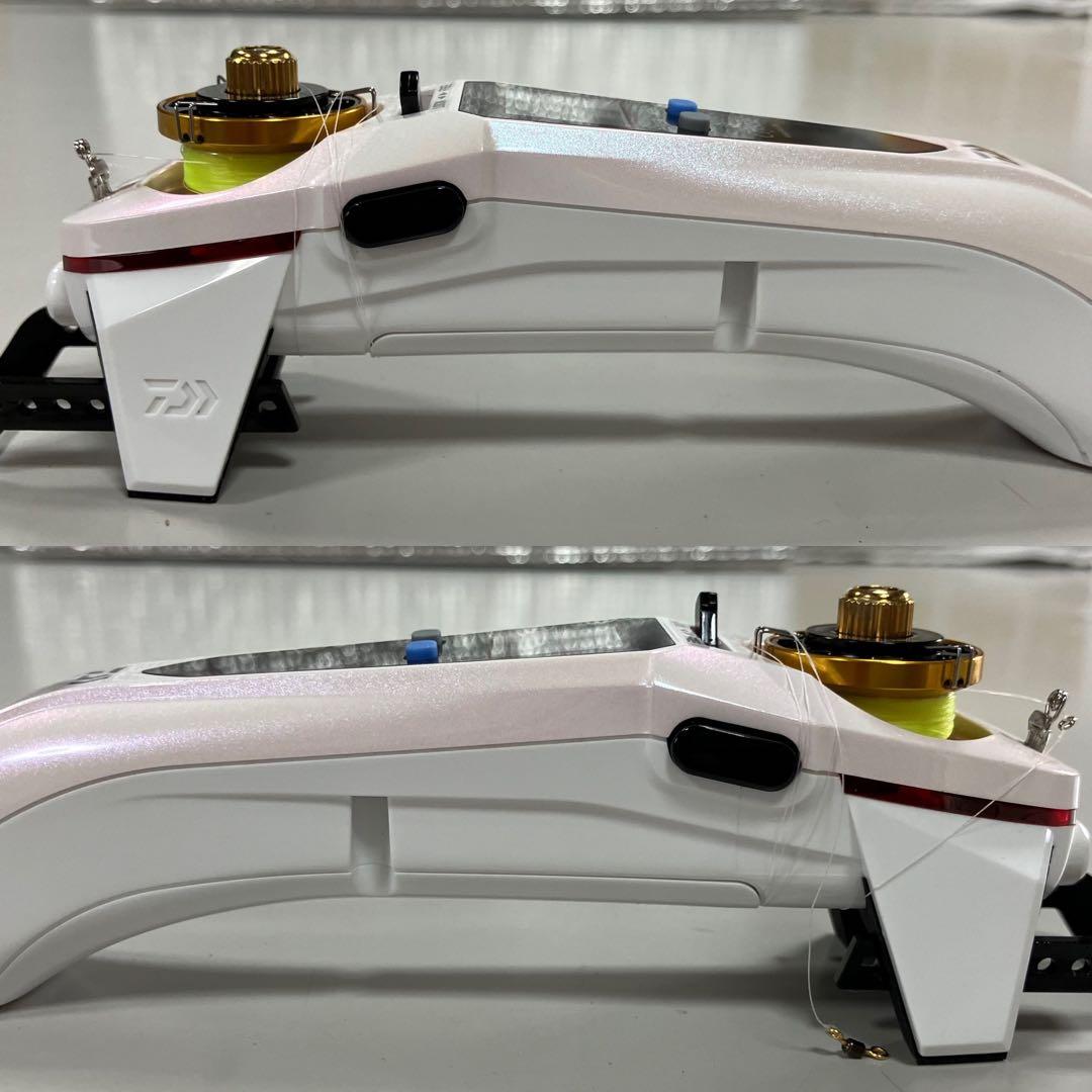 ② 美品ワカサギ電動リール　クリスティア CRS アルミスプール.ライン他付き