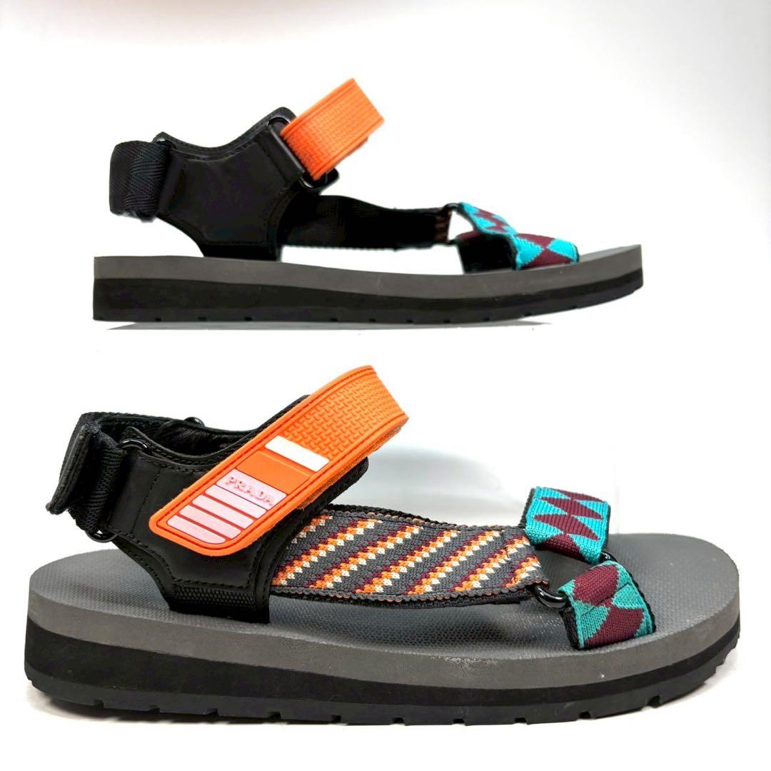 PRADA プラダ　サンダル　マルチカラー　38 1/2