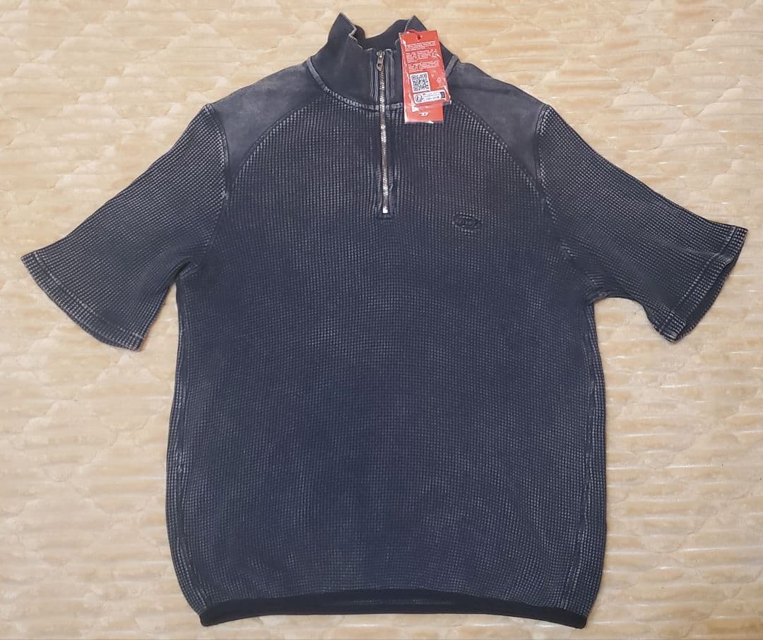 【DIESEL】新品未使用 ヴィンテージ加工 ジップアップスウェット