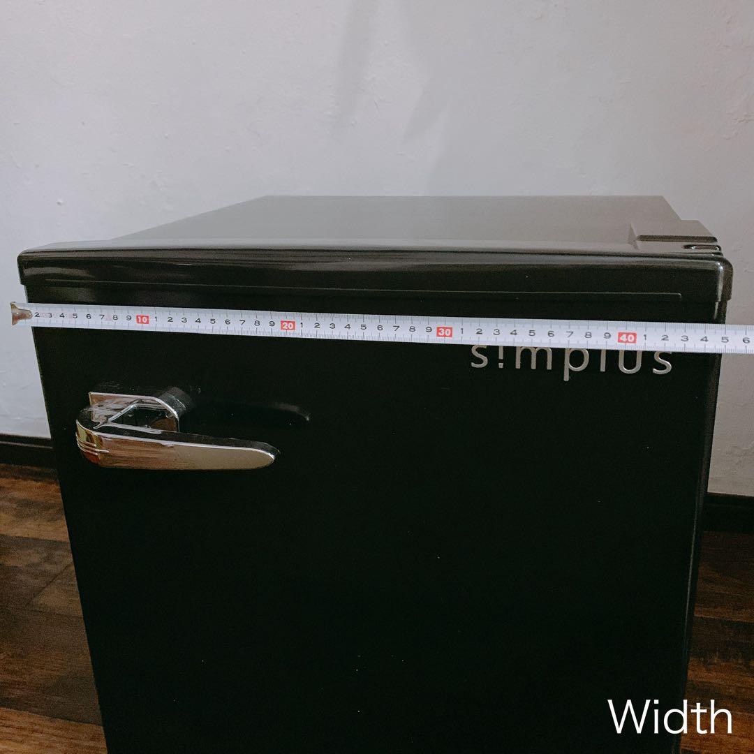 simplus 冷蔵庫　1ドア48L ブラック　2019年製　レトロデザイン