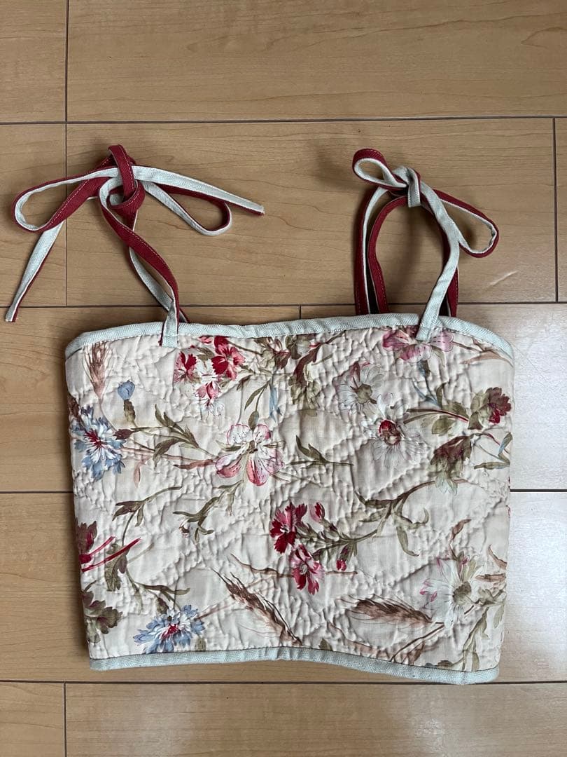 nude vintage キルトキャミソール