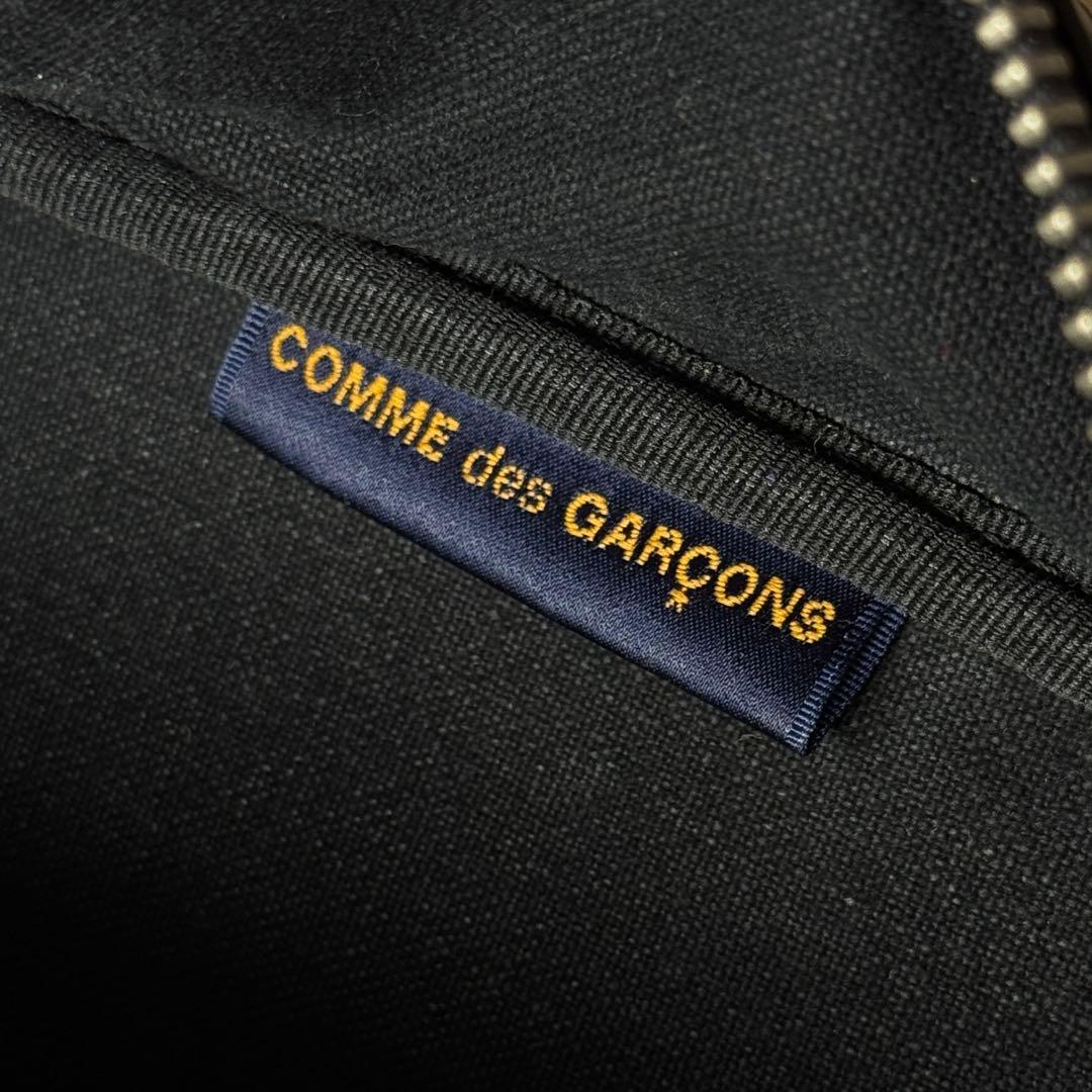 COMME des GARCONS レザー　エンボスロゴ　ハンドバッグ