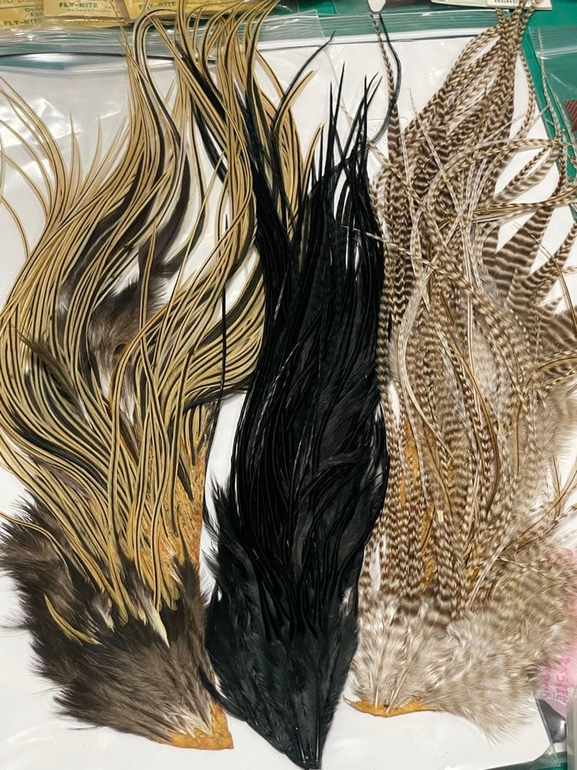 専用出品フライフィッシング　フライタイイング　マテリアル　ホワイティング サドル