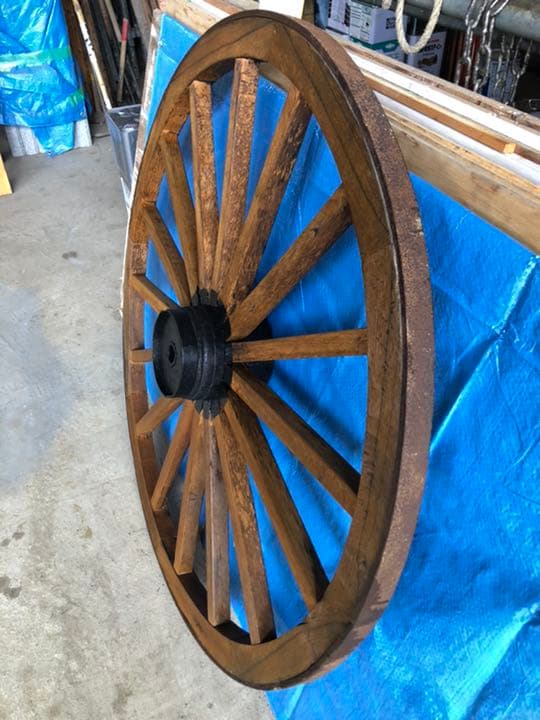 大八車の車輪