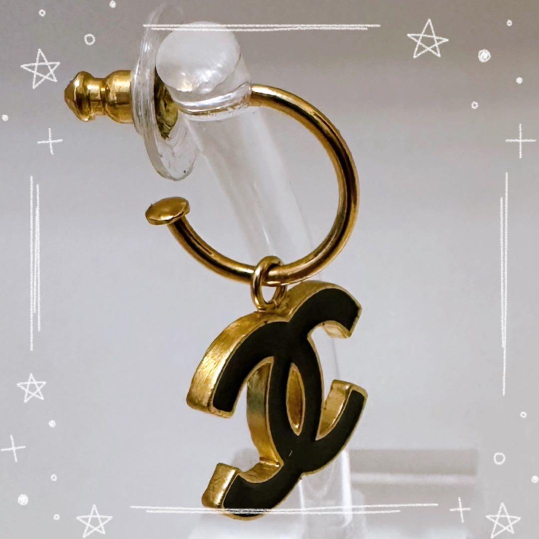 正規品 シャネル CHANEL ピアス ヴィンテージ ココマーク 片耳
