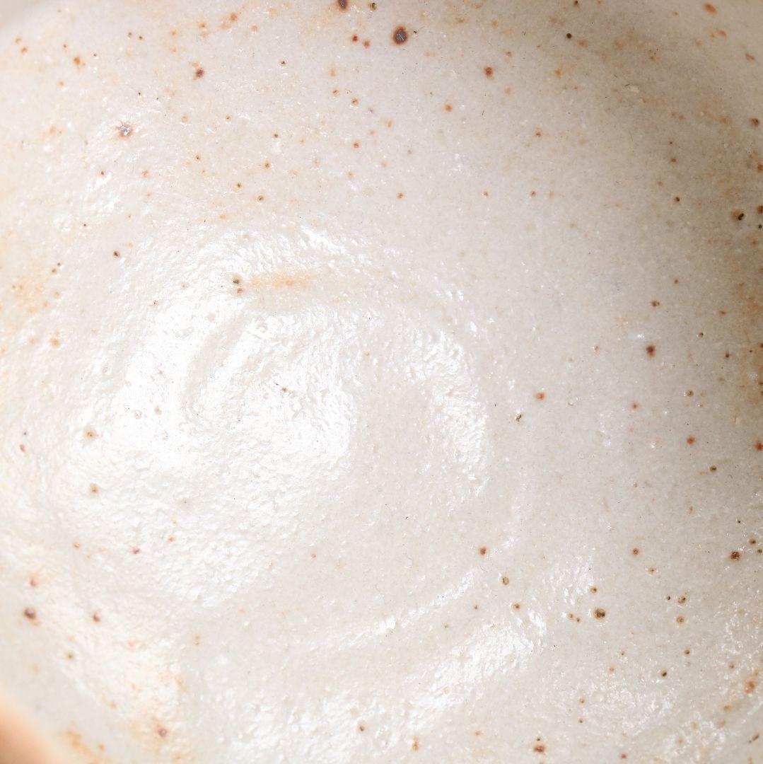 人間国宝 荒川豊蔵作 志野茶碗 共箱　M964