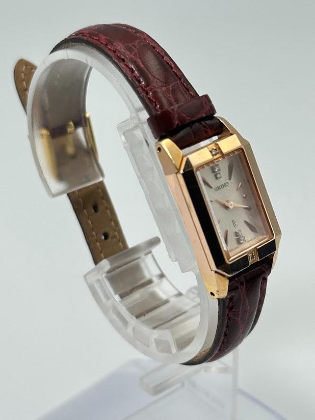 セイコー ルキア ダイヤ6P 1F20-0BX0 レディース腕時計 ゴールド