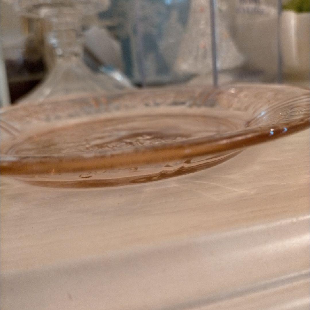 レア ヴィンテージ フェデラル シャロンローズ デザートプレート ペア ピンク