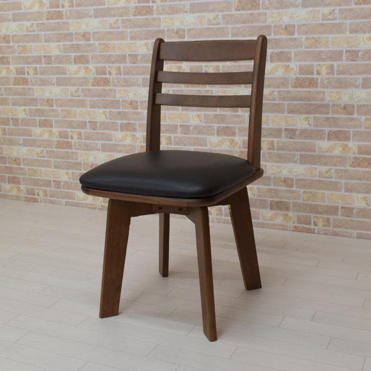 TR DC WH 8脚　回転式ダイニングチェア　ブラウン＊ブラック