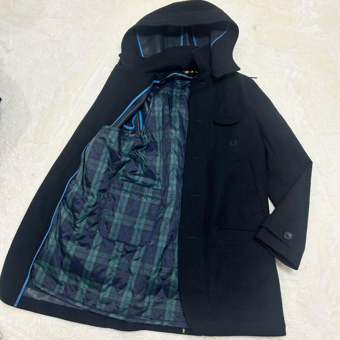 【美品】フレッドペリー ライナー付き コート ブラック Mサイズ