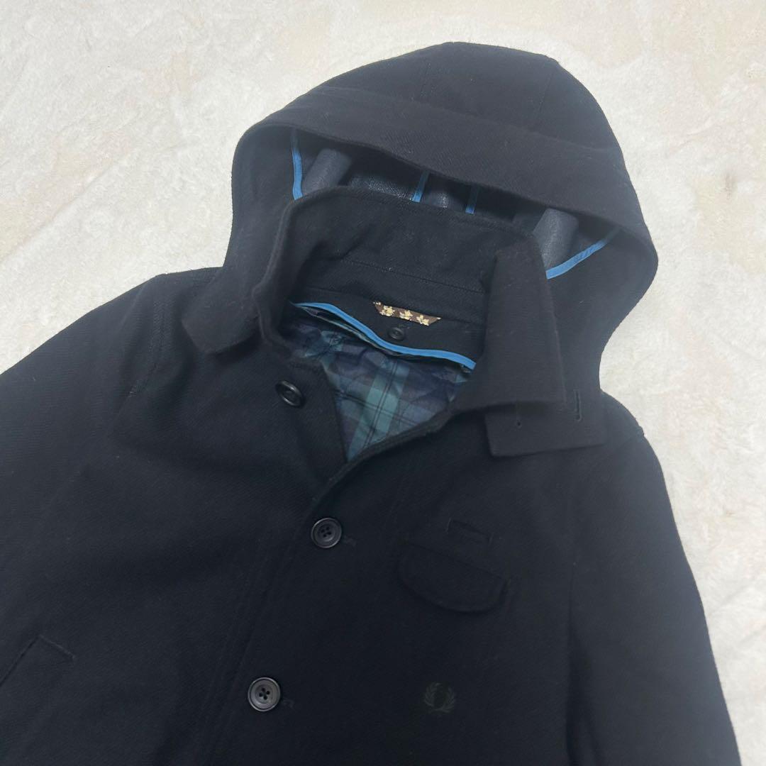 【美品】フレッドペリー ライナー付き コート ブラック Mサイズ