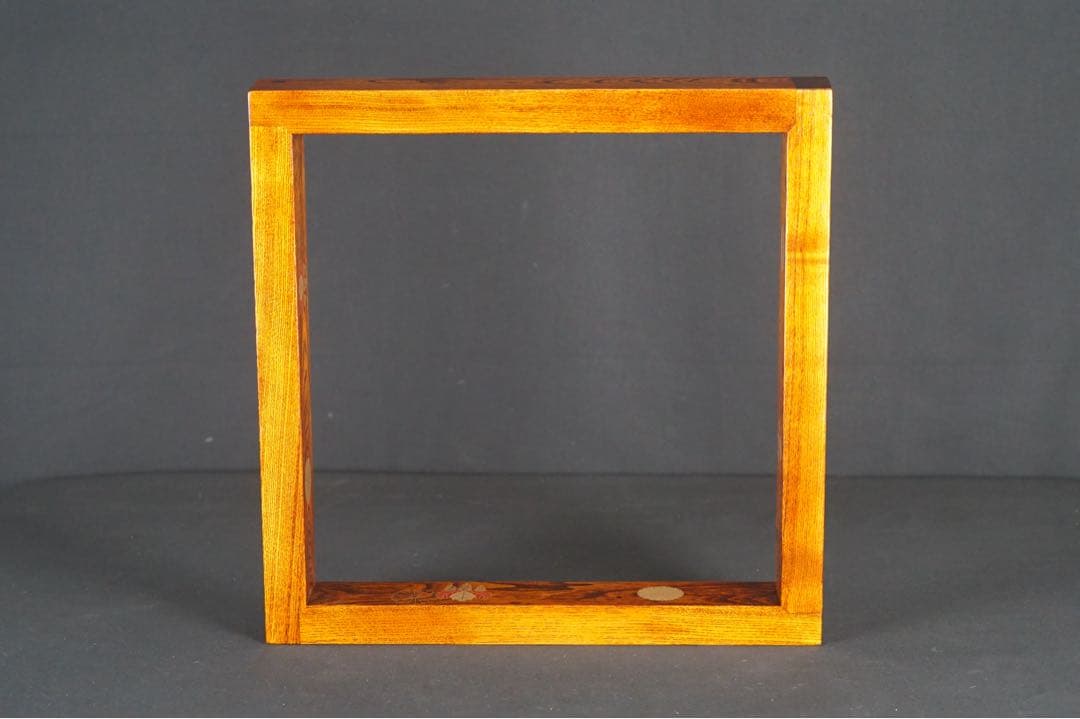 中村宗悦 高台寺蒔絵 天然木 炉縁 共箱 木製漆器