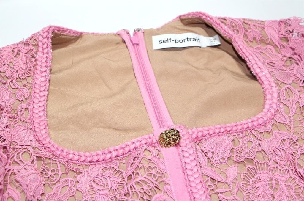 J*#様 セルフポートレイト ワンピース レース ピンク UK12 未使用 Gu