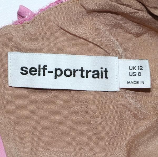 J*#様 セルフポートレイト ワンピース レース ピンク UK12 未使用 Gu