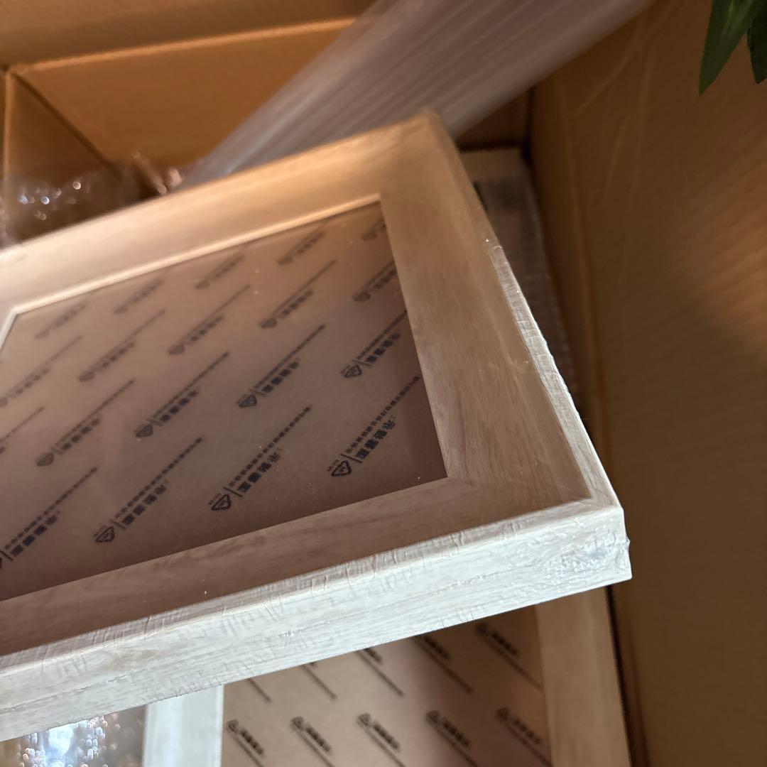 30個セット ホワイトフォトフレーム 木目調 額 額縁 写真立て おしゃれ