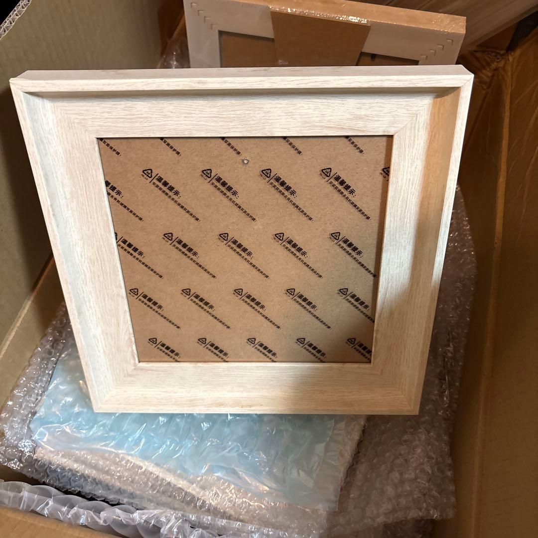 30個セット ホワイトフォトフレーム 木目調 額 額縁 写真立て おしゃれ