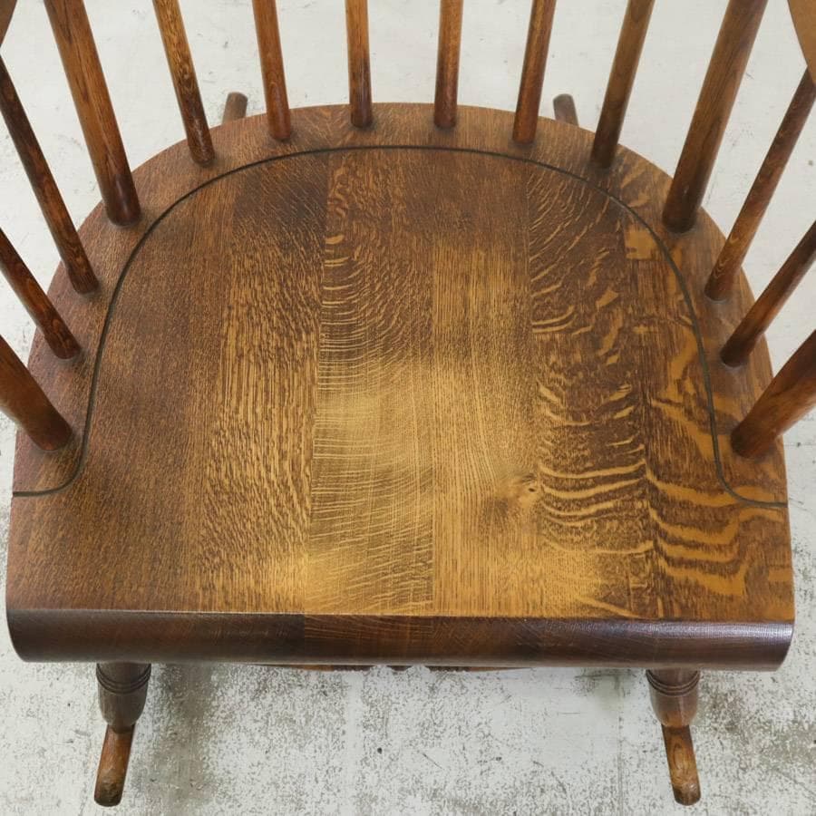 値下ヴィンテージ 飛騨産業 キツツキ 穂高 ウィンザーロッキングチェア 旧ロゴ