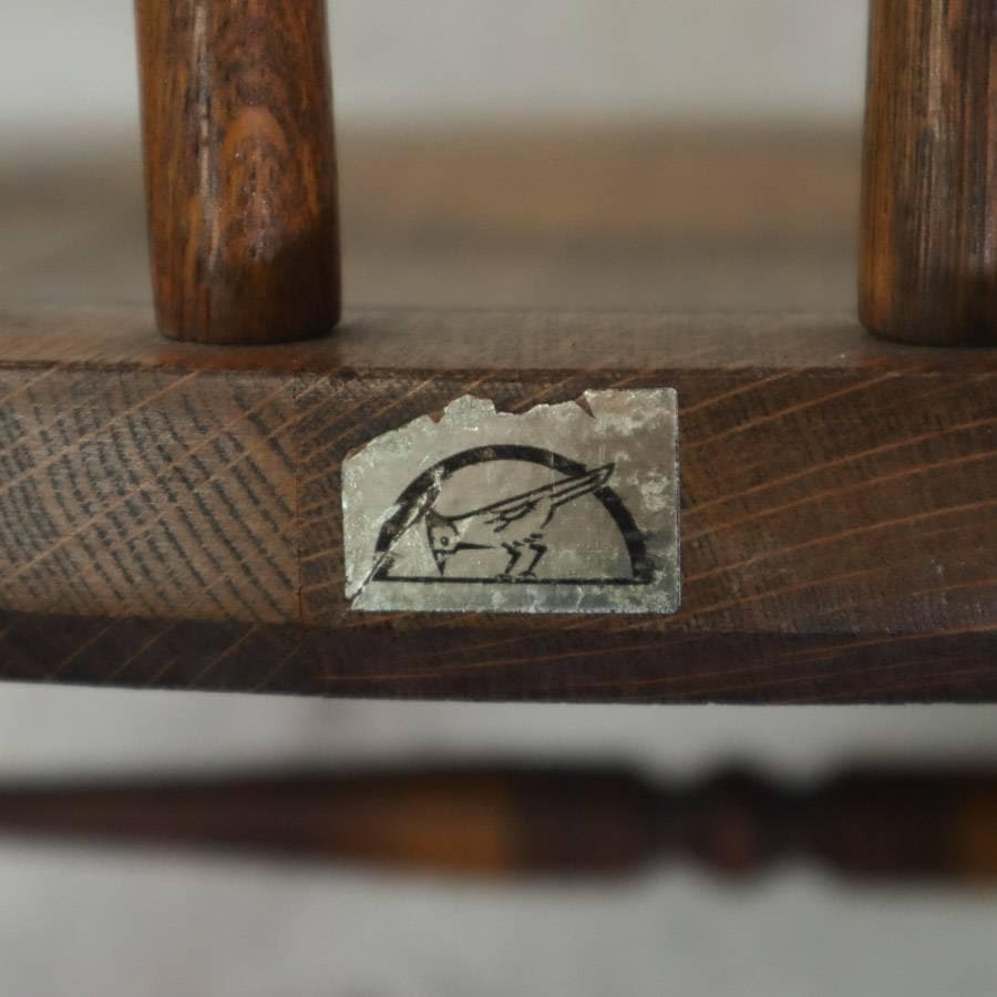 値下ヴィンテージ 飛騨産業 キツツキ 穂高 ウィンザーロッキングチェア 旧ロゴ