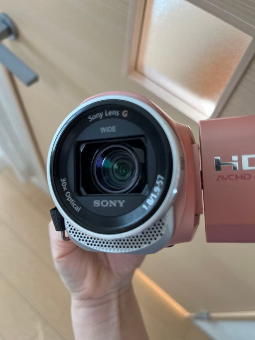 SONY HDR-CX670 ビデオカメラ 本体 ピンク 三脚付き