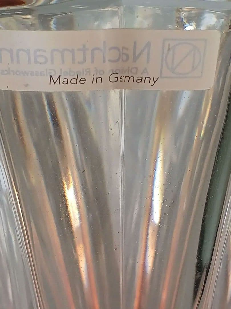 アンティーク　Nachtmann 　フラワーベース　ナハトマン　花瓶　レッド